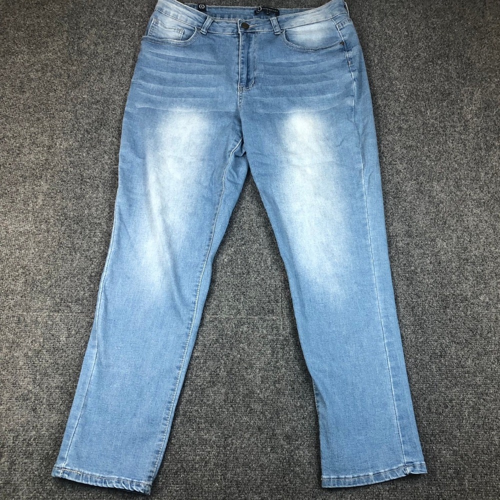 One Republic For All Women's‎ Size 10 34x28 Light Wash Straight Leg Denim Jeans